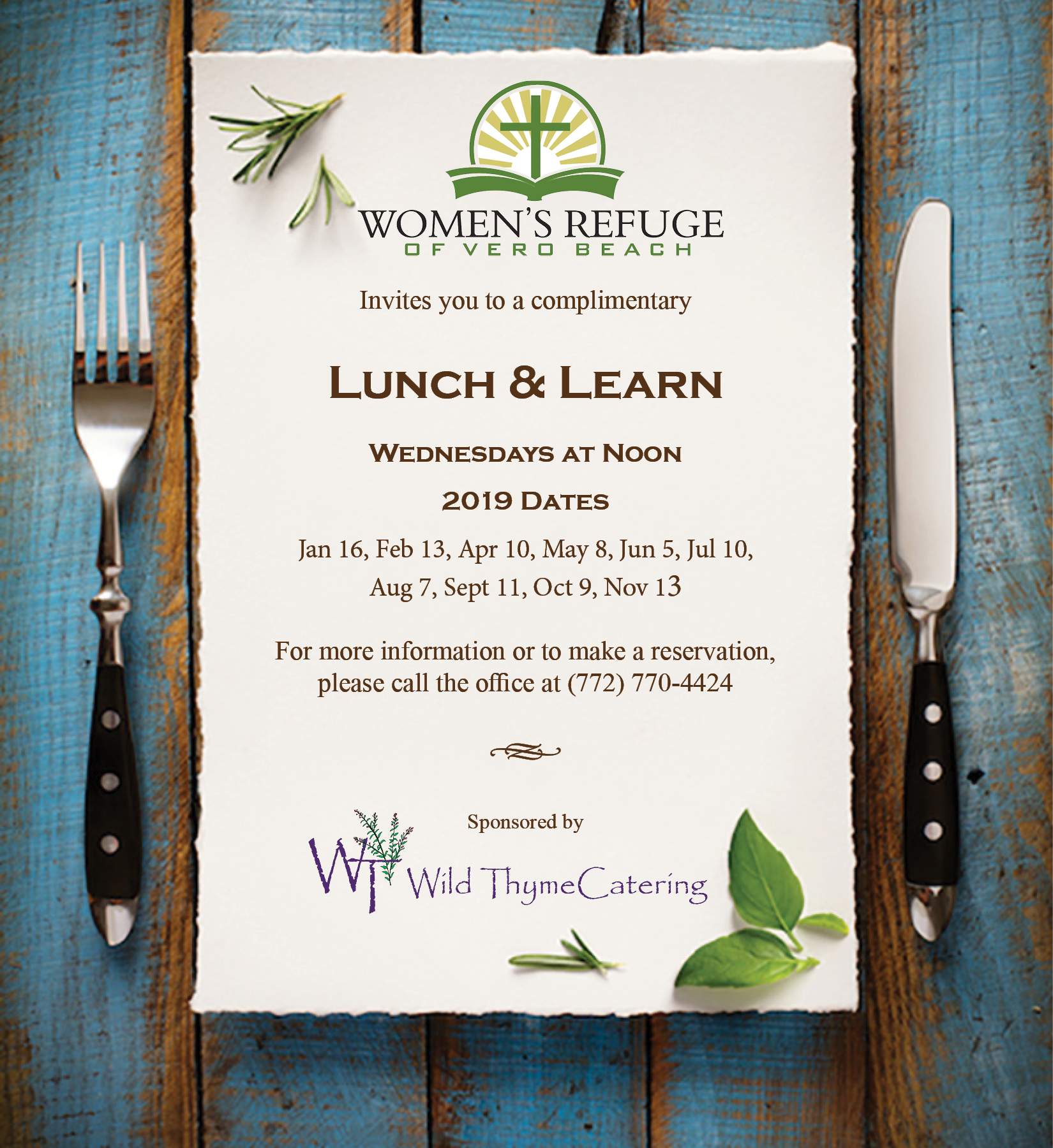 Women’s luncheon 2019 dates