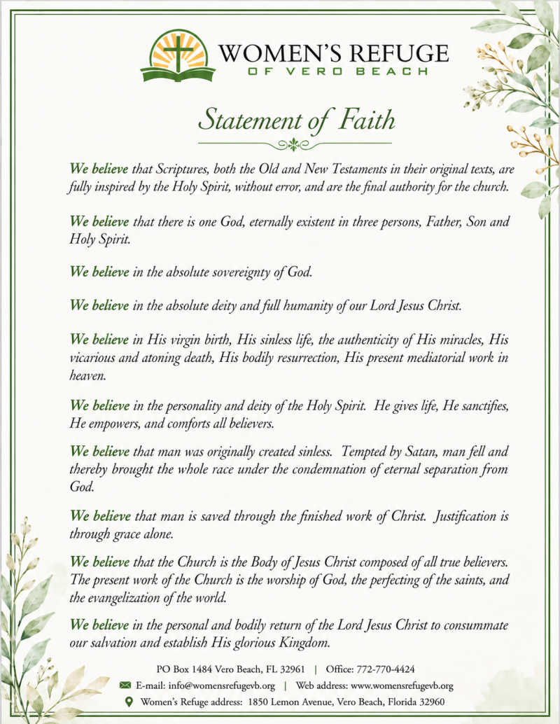 Statement of Faith 2026