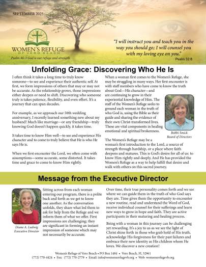 Womens Refuge September 2025 Newsletter