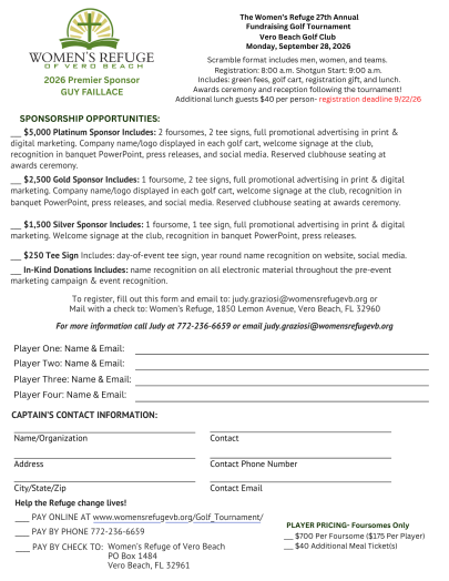 golf flyer side two